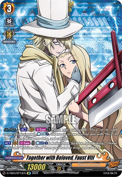 Image for Together with Beloved, Faust VIII (SP) (D-TB03: Shaman King) (D-TB03/SP13EN) - Cardfight Vanguard