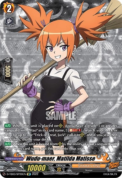 Image for Wudu-maer, Matilda Matisse (SP) (D-TB03: Shaman King) (D-TB03/SP20EN) - Cardfight Vanguard