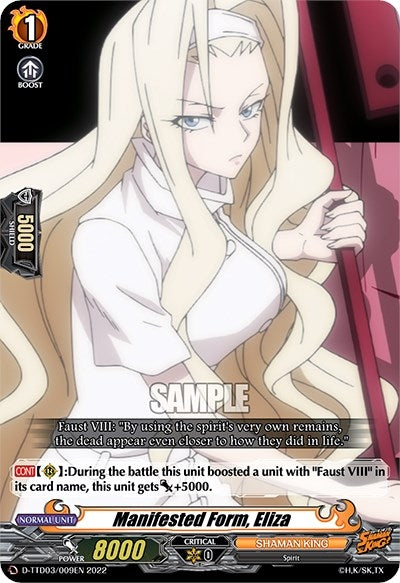 Image for Manifested Form, Eliza (D-TTD03: Shaman King) (D-TTD03/009EN) - Cardfight Vanguard