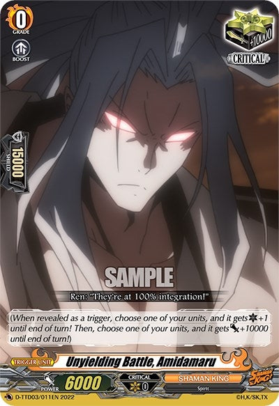 Image for Unyielding Battle, Amidamaru (D-TTD03: Shaman King) (D-TTD03/011EN) - Cardfight Vanguard