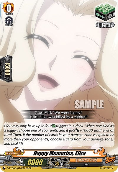 Image for Happy Memories, Eliza (D-TTD03: Shaman King) (D-TTD03/014EN) - Cardfight Vanguard