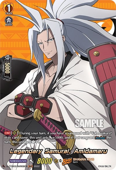 Image for Legendary Samurai, Amidamaru (SKR) (D-TTD03: Shaman King) (D-TTD03/SKR08EN) - Cardfight Vanguard