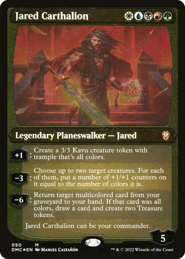 Image for Jared Carthalion (Display Commander) - Thick Stock (Commander: Dominaria United) (50) - Magic: The Gathering