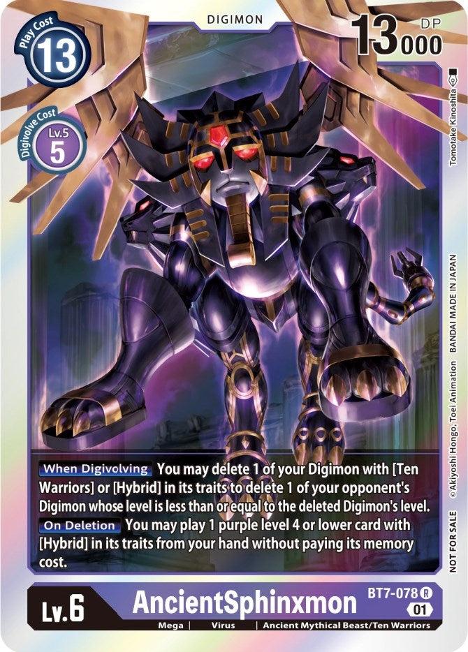 Image for AncientSphinxmon (Event Pack 3) (BT07) (BT7-078 R) - Digimon Card Game