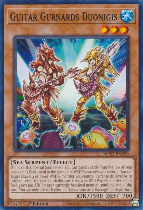 Image for Guitar Gurnards Duonigis (2022 Tin of the Pharaoh's Gods) (MP22-EN020) - YuGiOh