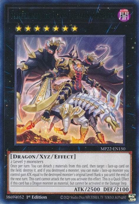 Image for Voloferniges, the Darkest Dragon Doomrider (2022 Tin of the Pharaoh's Gods) (MP22-EN150) - YuGiOh