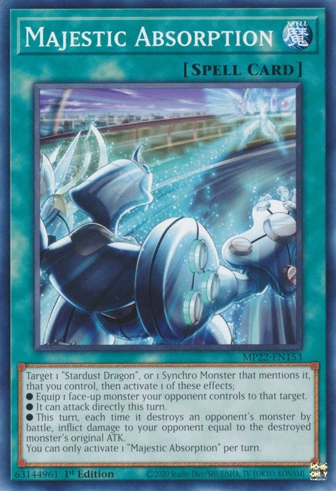 Image for Majestic Absorption (2022 Tin of the Pharaoh's Gods) (MP22-EN153) - YuGiOh