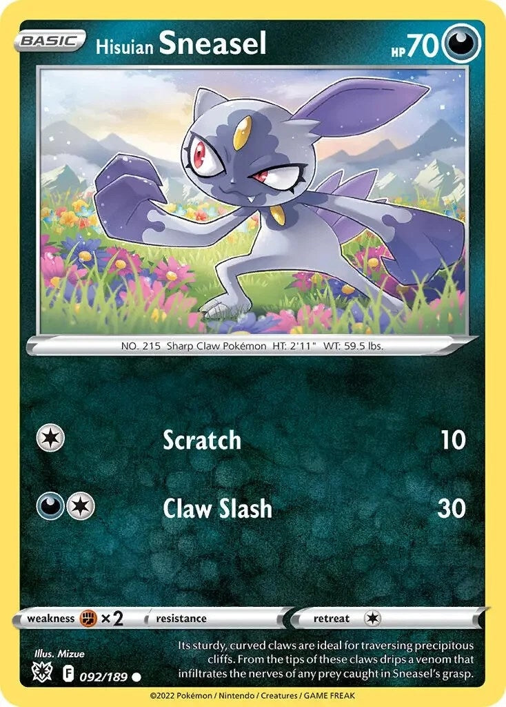 Image for Hisuian Sneasel - 092/189 (Cosmos Holo) (Deck Exclusives) (092/189) - Pokemon