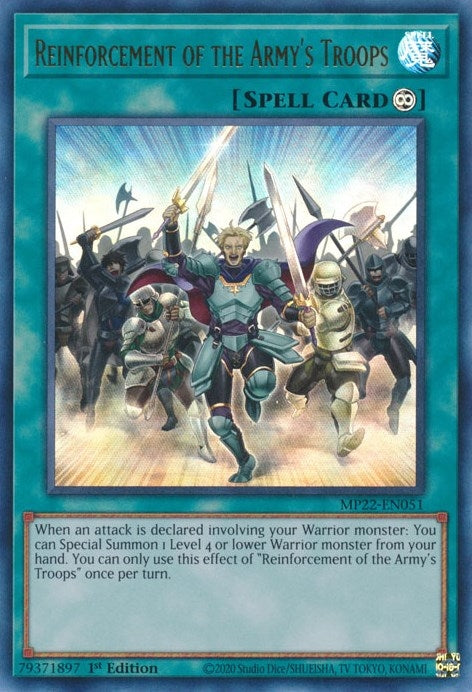Image for Reinforcement of the Army's Troops (2022 Tin of the Pharaoh's Gods) (MP22-EN051) - YuGiOh