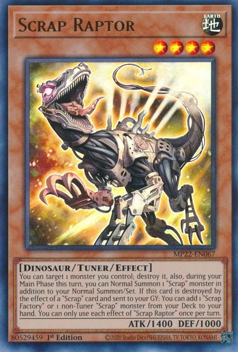 Image for Scrap Raptor (2022 Tin of the Pharaoh's Gods) (MP22-EN067) - YuGiOh