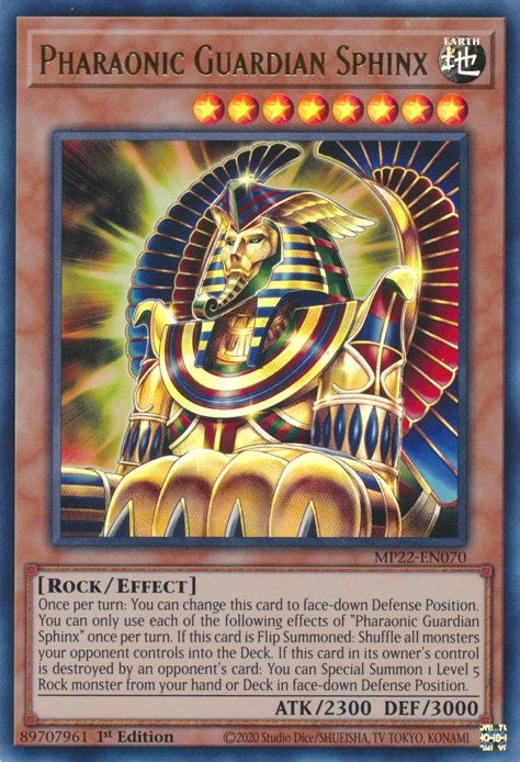 Image for Pharaonic Guardian Sphinx (2022 Tin of the Pharaoh's Gods) (MP22-EN070) - YuGiOh