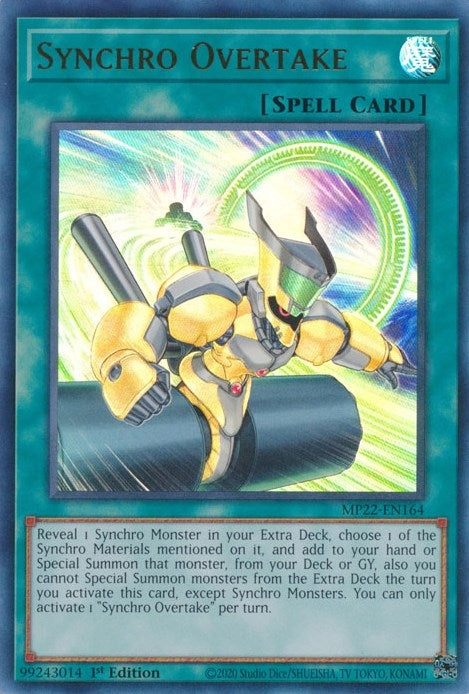 Image for Synchro Overtake (2022 Tin of the Pharaoh's Gods) (MP22-EN164) - YuGiOh