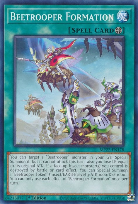 Image for Beetrooper Formation (2022 Tin of the Pharaoh's Gods) (MP22-EN178) - YuGiOh