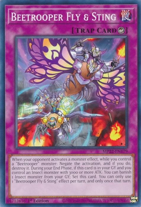 Image for Beetrooper Fly & Sting (2022 Tin of the Pharaoh's Gods) (MP22-EN179) - YuGiOh