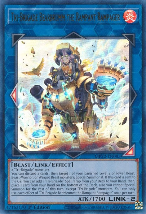 Image for Tri-Brigade Bearbrumm the Rampant Rampager (2022 Tin of the Pharaoh's Gods) (MP22-EN085) - YuGiOh