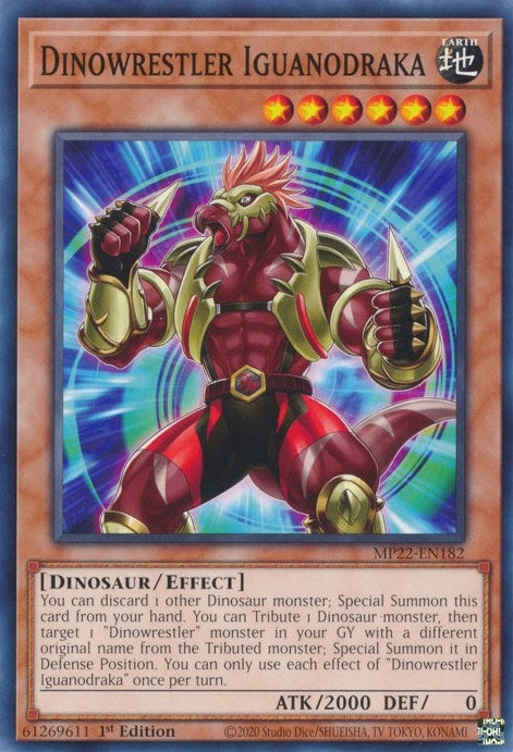 Image for Dinowrestler Iguanodraka (2022 Tin of the Pharaoh's Gods) (MP22-EN182) - YuGiOh