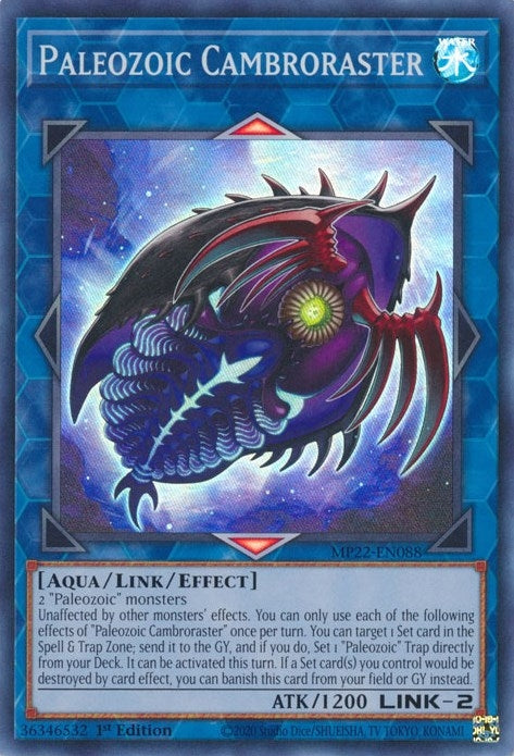 Image for Paleozoic Cambroraster (2022 Tin of the Pharaoh's Gods) (MP22-EN088) - YuGiOh