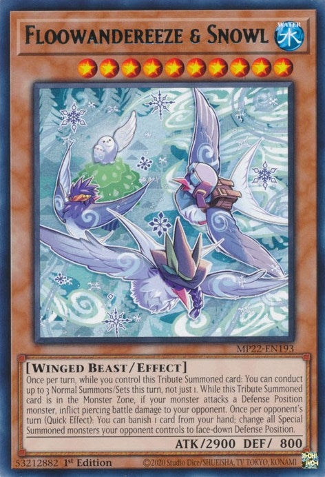 Image for Floowandereeze & Snowl (2022 Tin of the Pharaoh's Gods) (MP22-EN193) - YuGiOh