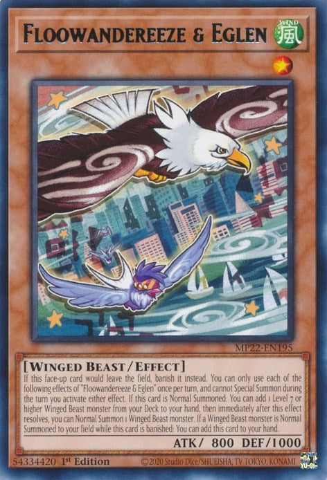 Image for Floowandereeze & Eglen (2022 Tin of the Pharaoh's Gods) (MP22-EN195) - YuGiOh