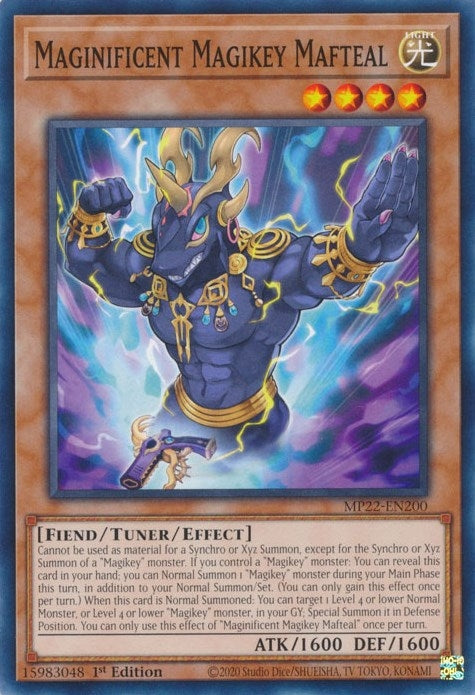 Image for Maginificent Magikey Mafteal (2022 Tin of the Pharaoh's Gods) (MP22-EN200) - YuGiOh