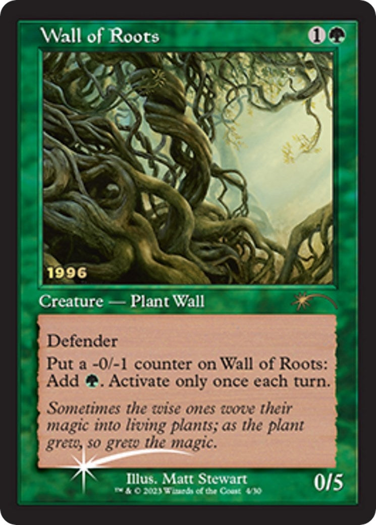 Image for Wall of Roots (30th Anniversary Promos) (4) - Magic: The Gathering
