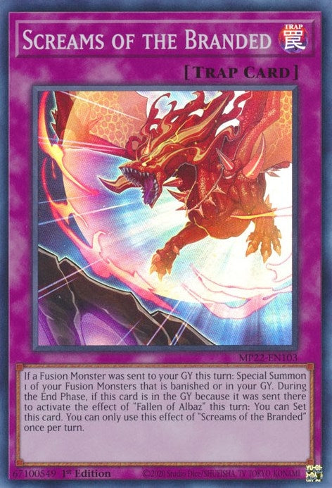 Image for Screams of the Branded (2022 Tin of the Pharaoh's Gods) (MP22-EN103) - YuGiOh