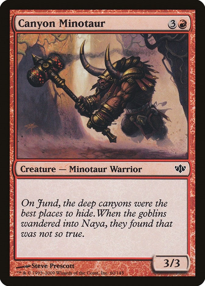 Image for Canyon Minotaur (Conflux) (60) - Magic: The Gathering