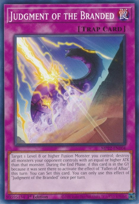 Image for Judgment of the Branded (2022 Tin of the Pharaoh's Gods) (MP22-EN104) - YuGiOh