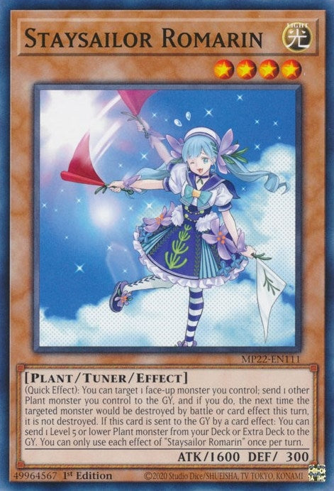Image for Staysailor Romarin (2022 Tin of the Pharaoh's Gods) (MP22-EN111) - YuGiOh