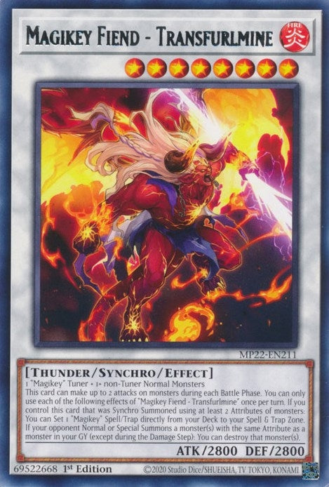 Image for Magikey Fiend - Transfurlmine (2022 Tin of the Pharaoh's Gods) (MP22-EN211) - YuGiOh