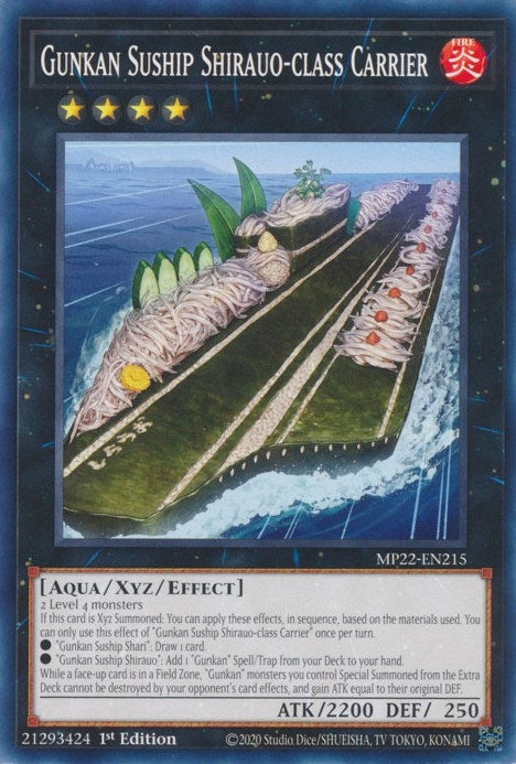 Image for Gunkan Suship Shirauo-class Carrier (2022 Tin of the Pharaoh's Gods) (MP22-EN215) - YuGiOh