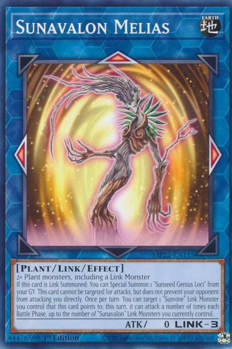 Image for Sunavalon Melias (2022 Tin of the Pharaoh's Gods) (MP22-EN115) - YuGiOh