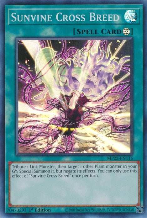 Image for Sunvine Cross Breed (2022 Tin of the Pharaoh's Gods) (MP22-EN116) - YuGiOh