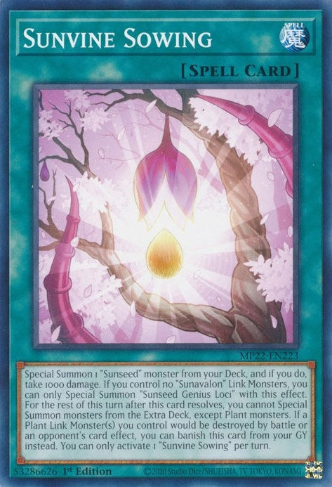 Image for Sunvine Sowing (2022 Tin of the Pharaoh's Gods) (MP22-EN223) - YuGiOh