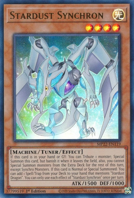 Image for Stardust Synchron (2022 Tin of the Pharaoh's Gods) (MP22-EN119) - YuGiOh