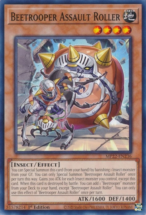 Image for Beetrooper Assault Roller (2022 Tin of the Pharaoh's Gods) (MP22-EN236) - YuGiOh