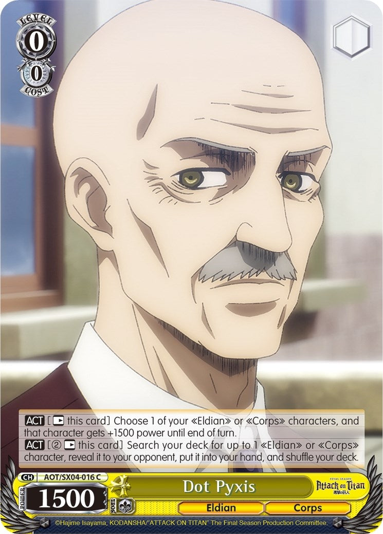 Image for Dot Pyxis (Attack On Titan: Final Season) (AOT/SX04-016 C) - Weiss Schwarz