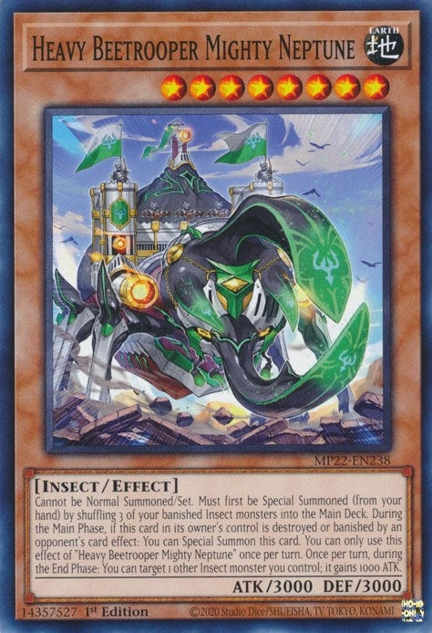Image for Heavy Beetrooper Mighty Neptune (2022 Tin of the Pharaoh's Gods) (MP22-EN238) - YuGiOh
