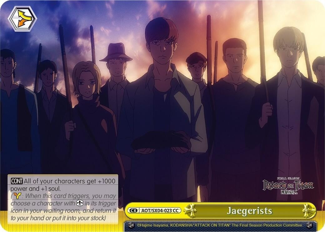 Image for Jaegerists (Attack On Titan: Final Season) (AOT/SX04-023 CC) - Weiss Schwarz