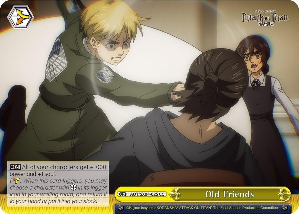 Image for Old Friends (Attack On Titan: Final Season) (AOT/SX04-025 CC) - Weiss Schwarz