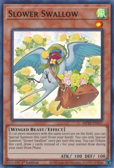 Image for Slower Swallow (2022 Tin of the Pharaoh's Gods) (MP22-EN137) - YuGiOh