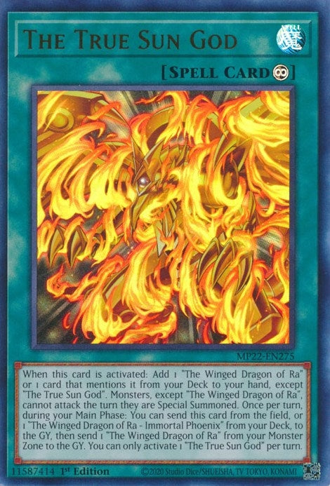 Image for The True Sun God (2022 Tin of the Pharaoh's Gods) (MP22-EN275) - YuGiOh
