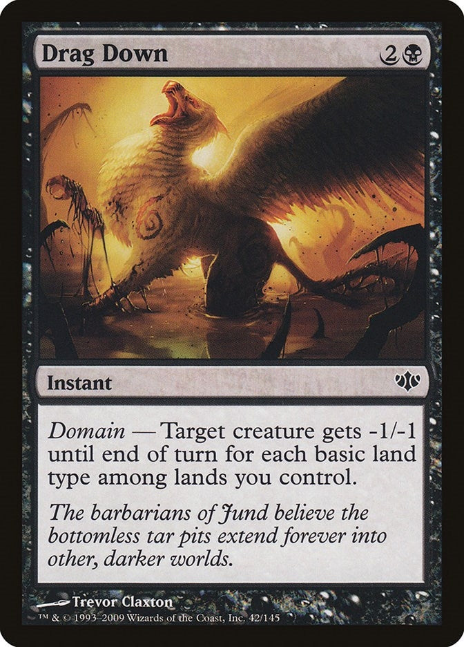 Image for Drag Down (Conflux) (42) - Magic: The Gathering