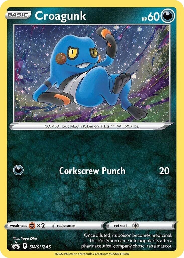 Image for Croagunk - SWSH245 (Cosmos Holo) (SWSH: Sword & Shield Promo Cards) (SWSH245) - Pokemon