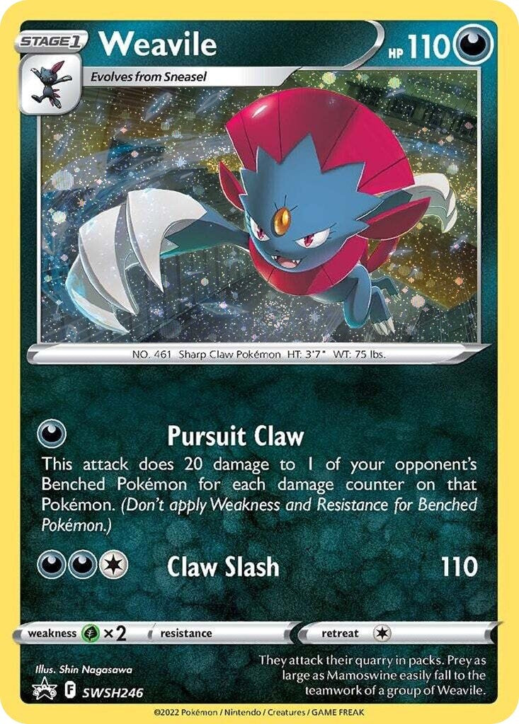 Image for Weavile - SWSH246 (Cosmos Holo) (SWSH: Sword & Shield Promo Cards) (SWSH246) - Pokemon