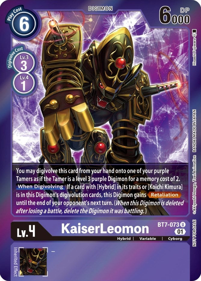 Image for KaiserLeomon (Event Pack 3) (BT07) (BT7-073 U) - Digimon Card Game