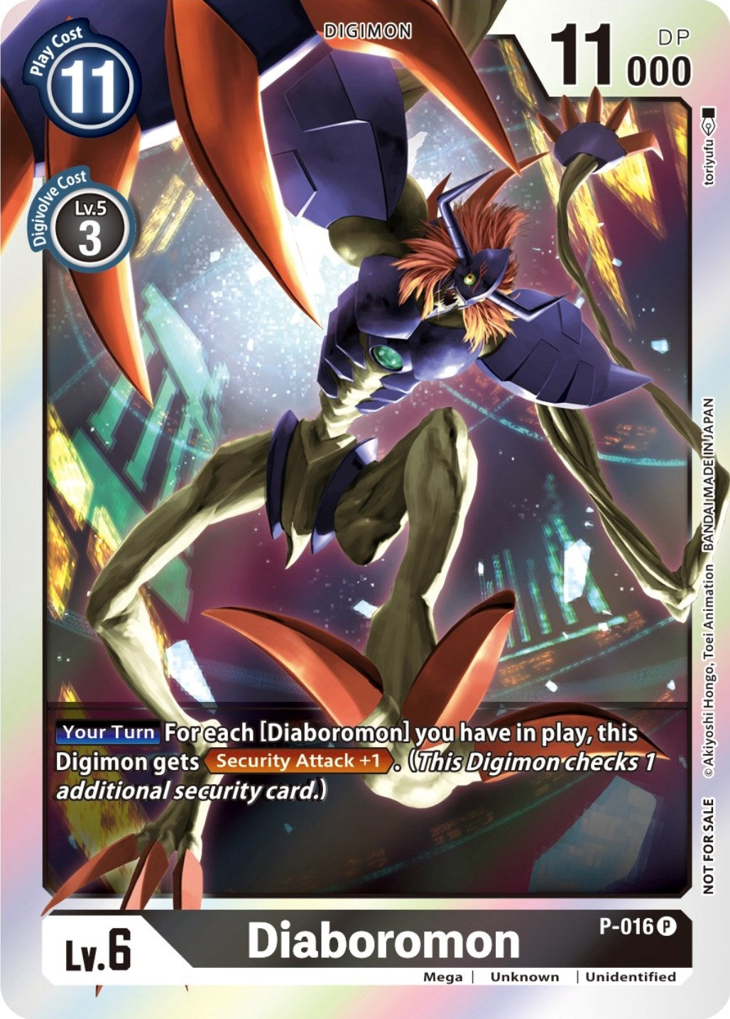 Image for Diaboromon - P-016 (Event Pack 3) (P-016 P) (D-PR) - Digimon Card Game
