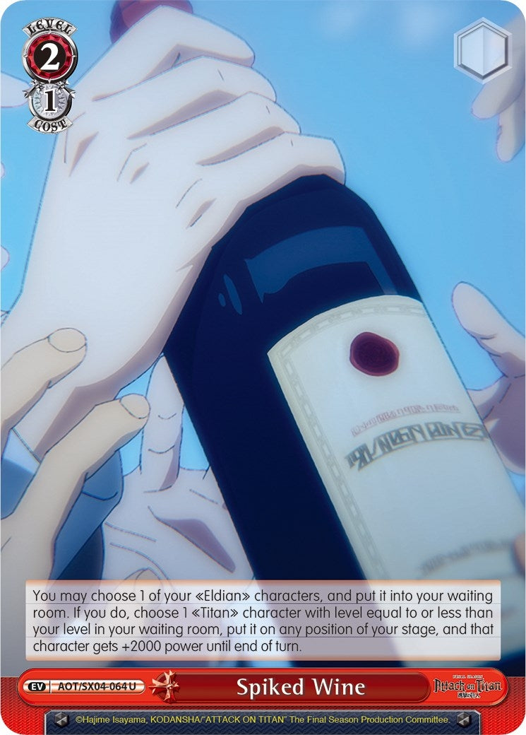 Image for Spiked Wine (Attack On Titan: Final Season) (AOT/SX04-064 U) - Weiss Schwarz