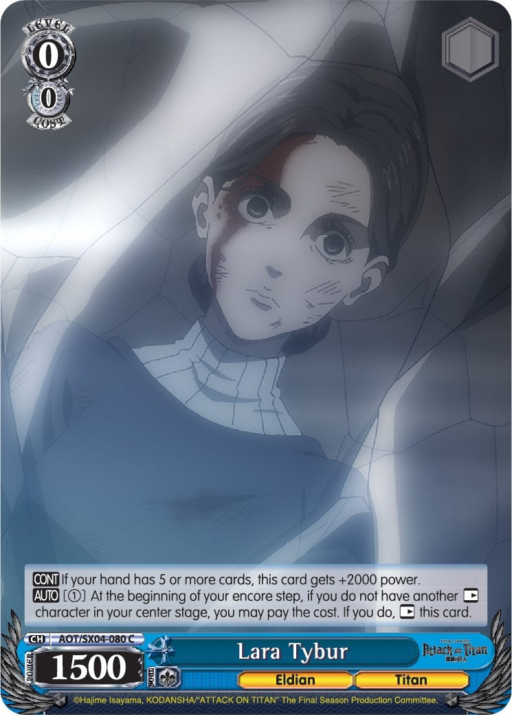 Image for Lara Tybur (Attack On Titan: Final Season) (AOT/SX04-080 C) - Weiss Schwarz