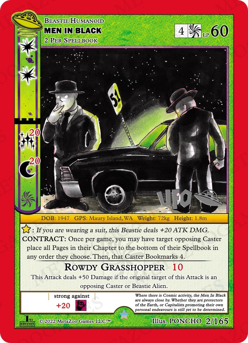 Image for Men In Black (UFO: First Edition Spoiler Pack) (002/165) - MetaZoo